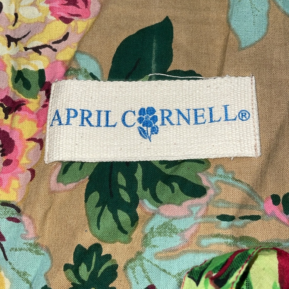 April Cornell 4 cloth floral/market/ library/travel/Vaca/lunch gift bag lot - Picture 5 of 9